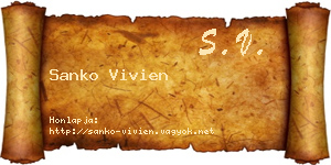 Sanko Vivien névjegykártya